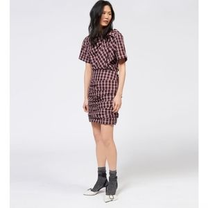 Isabel Marant Etoile Oria Plaid Dress
